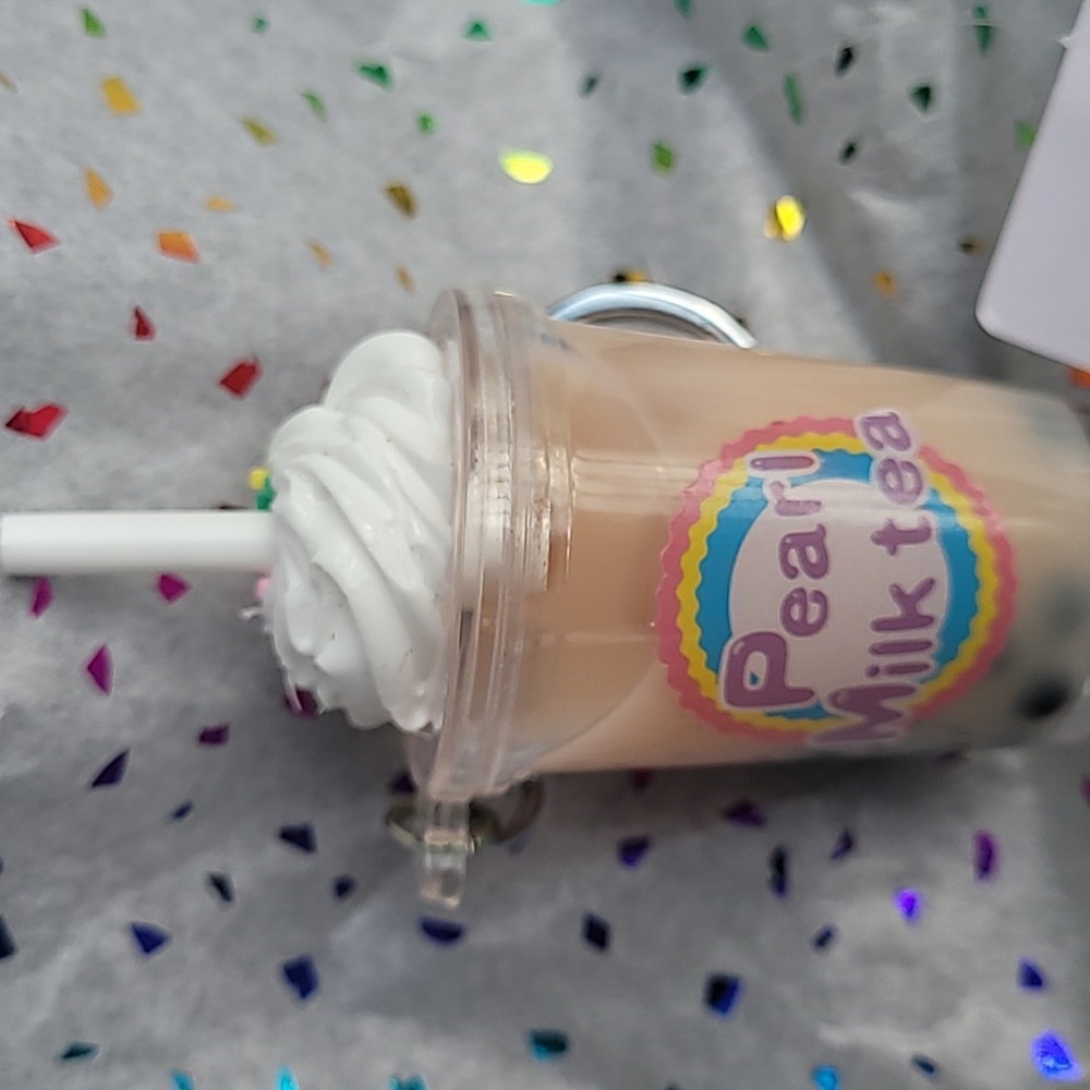 Water bubble tea Keychain Charm Water Drink Keychain Charm Water Drink Keychain - Picture 8 of 12